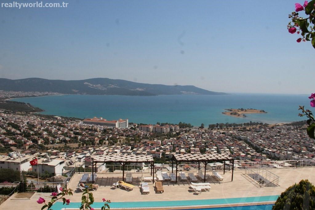 DİDİM AKBÜK�TE HAVUZLU SİTEDE SATILIK HARİKA MANZARALI DAİRE